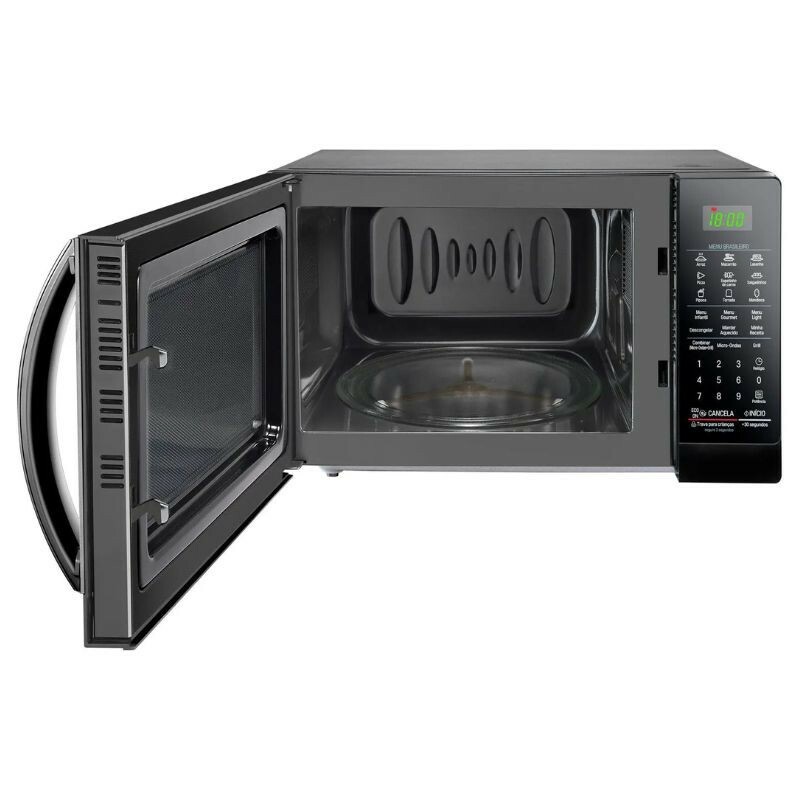 MICRO-ONDAS LG 30L GRILL MH-7097AT 127V PRETO