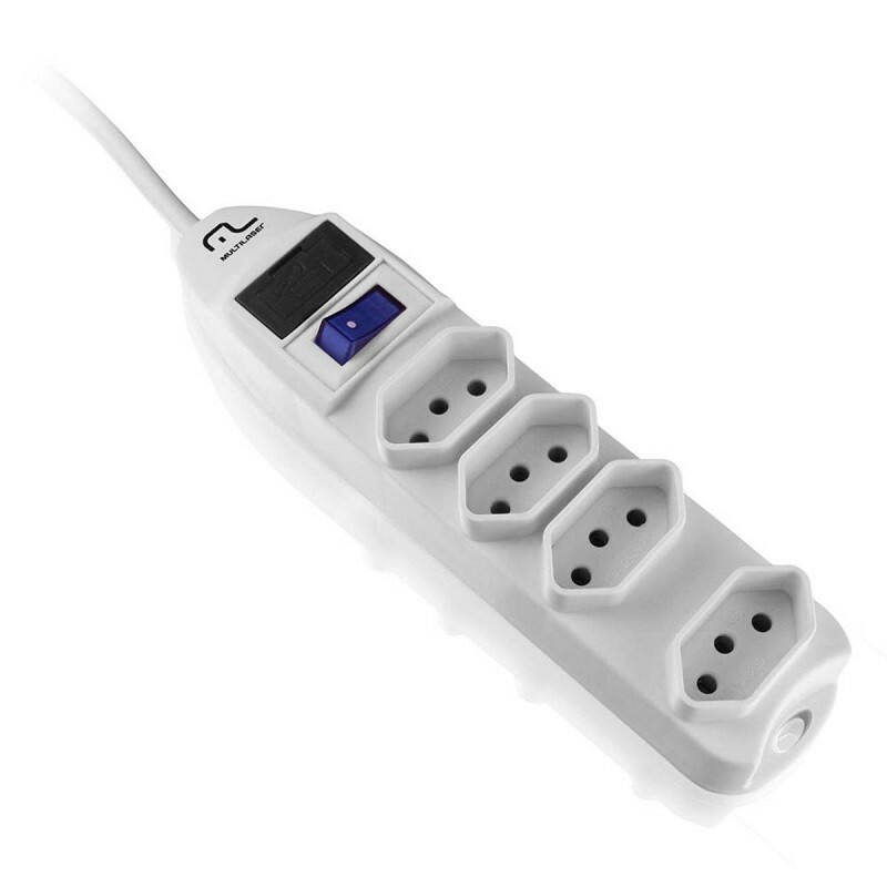 FILTRO DE LINHA MULTILASER C/4 TOMADAS WI220 BR