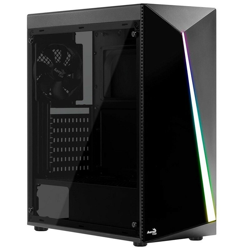 GABINETE AEROCOOL ATX RGB SHARD ACRYLIC PRETO     