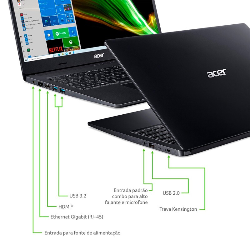 NOT.ACER R7 3700U 8GB/SSD 256GB/15.6" W10 PT      