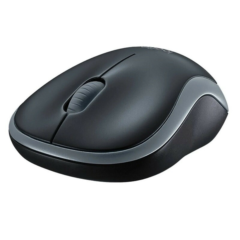 MOUSE LOGITECH USB SEM FIO 2.4GHZ M185 910-003243 CINZA