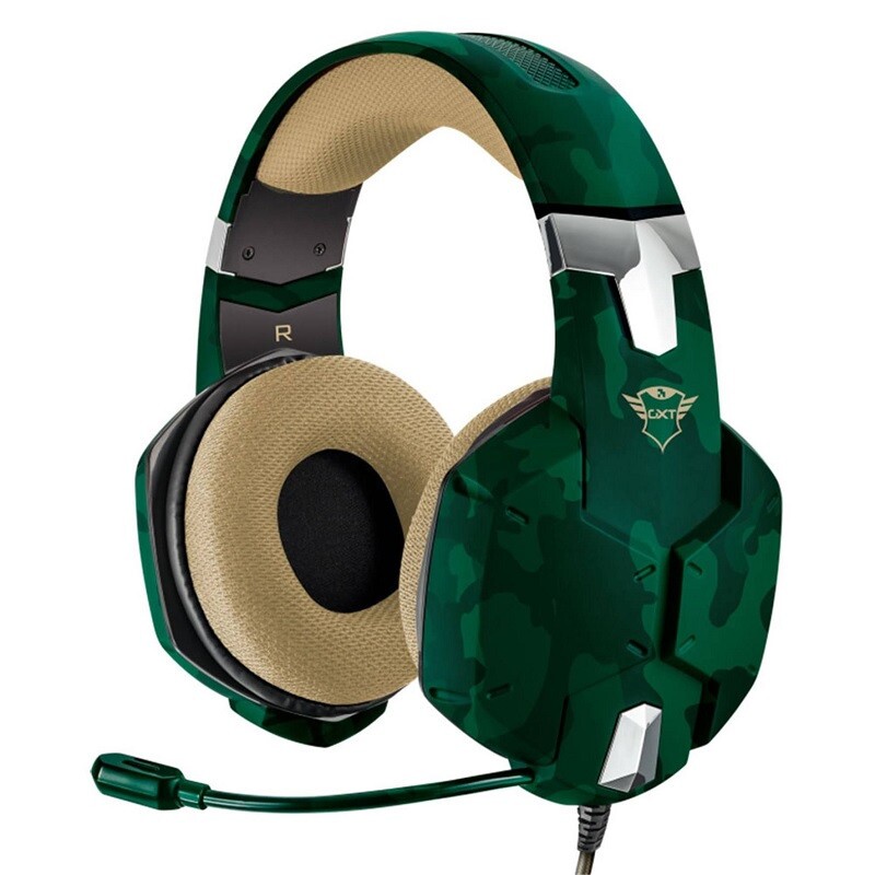 FONE TRUST GAMER GXT 322C CARUS T20865 VERDE/CAMUF