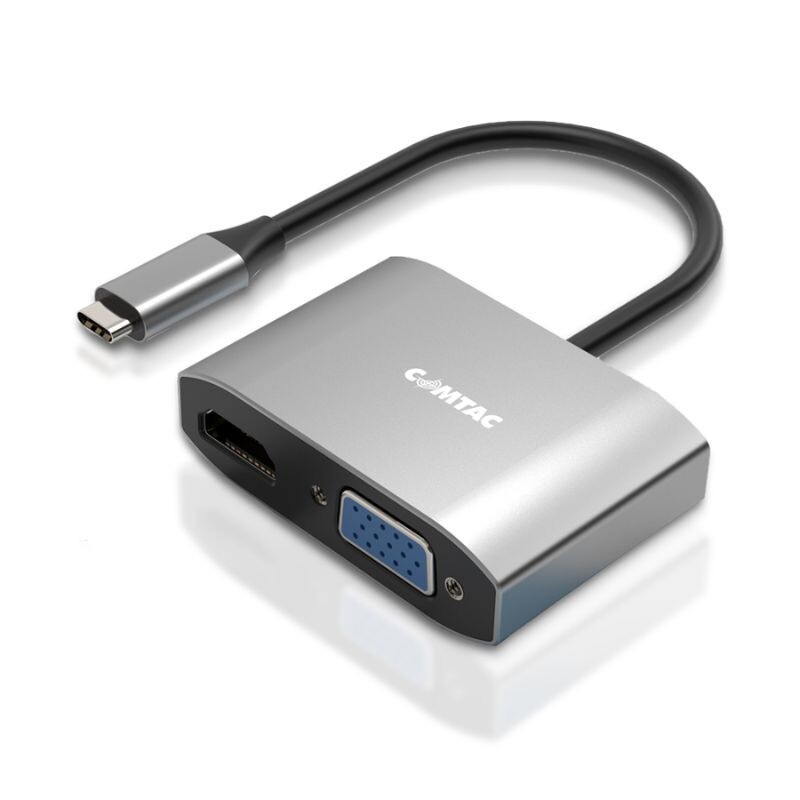 CONVERSOR COMTAC USB-C PARA HDMI/VGA ALUMINIUM 20119453