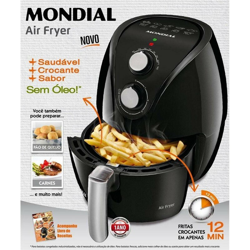 AIR FRYER MONDIAL AF 15 127V 60HZ PRETA           