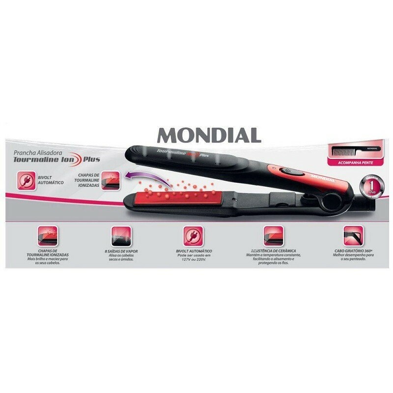 PRANCHA MONDIAL ALISADORA TOURM.ION PLUS P-11 BIV 