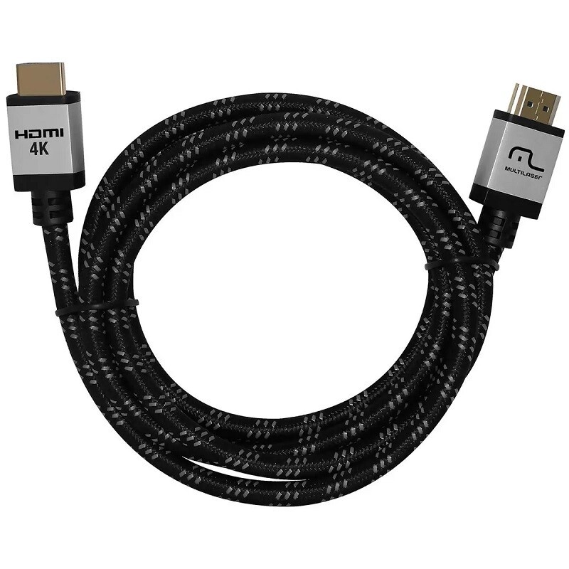 CABO MULTILASER HDMI NYLON  VERSAO 4K 1.8MT WI295 