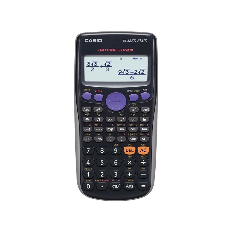 CALCULADORA CASIO CIENTIFICA FX-82ES PLUS PT/PRATA