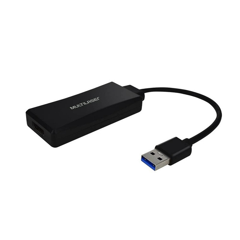 CONVERSOR MULTILASER USB MACHO X HDMI FEMEA WI347 