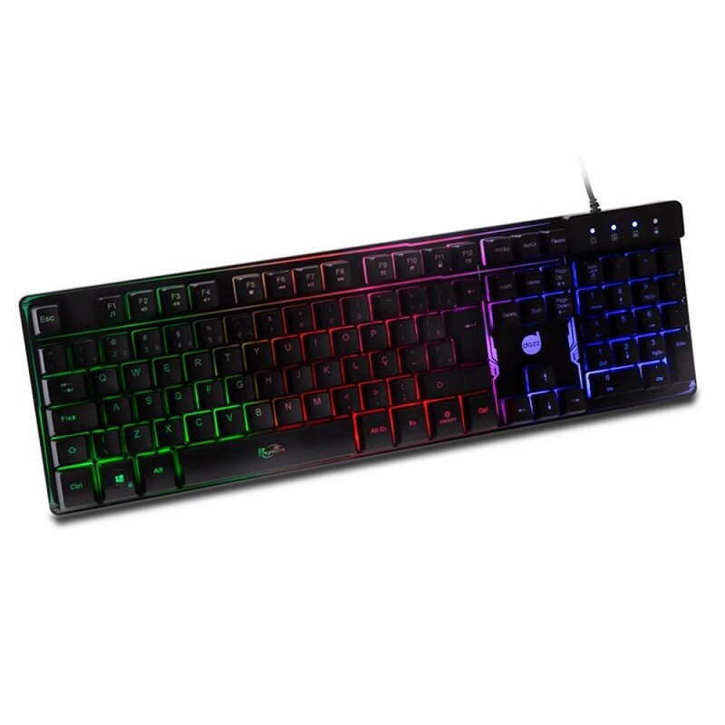 TECLADO DAZZ GAMER USB 2.0 RAPID FIRE REVOLUTION 62520-3 PRETO