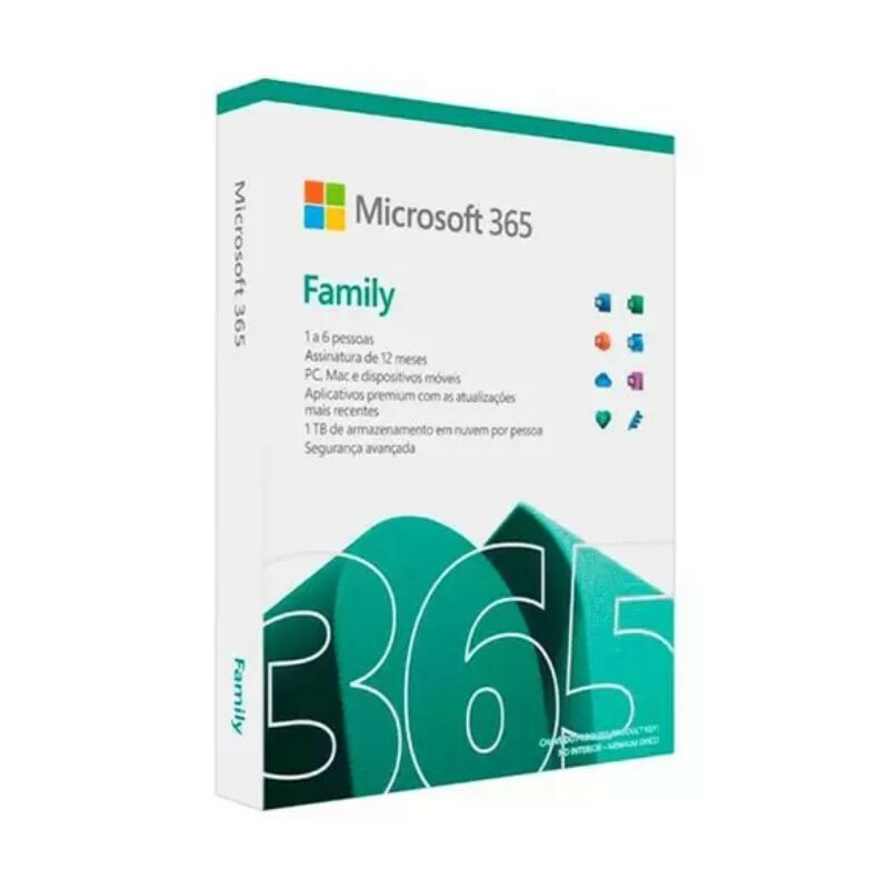 LICENCA MICROSOFT OFFICE 365 FAMILY 6GQ-01543     