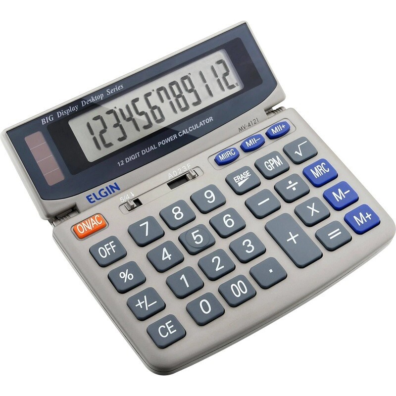 CALCULADORA ELGIN ELETRONICA DE MESA 12DIG MV4121 