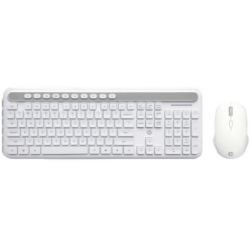 TECLADO +M HP USB S/FIO CS500 BRANCO              