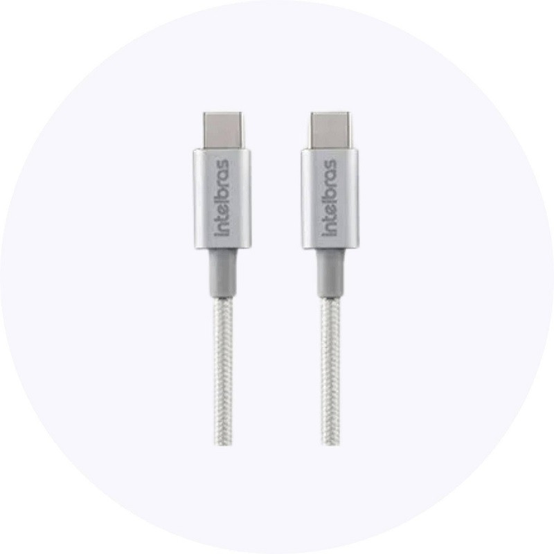 CABO INTELBRAS USB-C/USB-C 1,5  NYLON BC EUCC 15NB