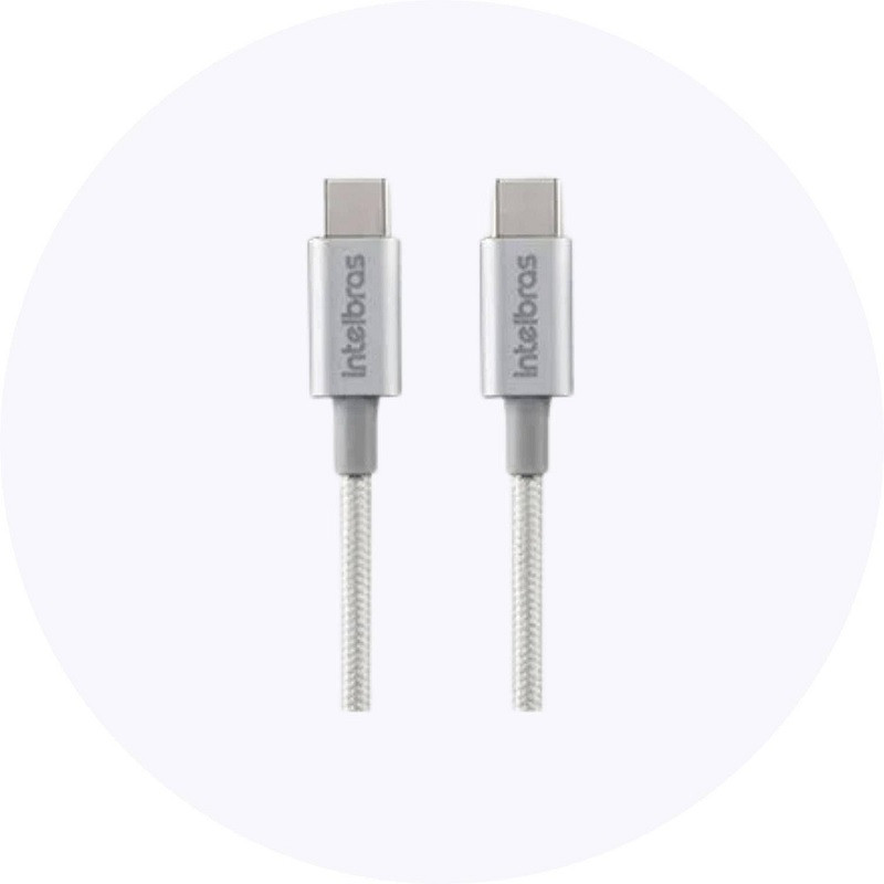 CABO INTELBRAS USB-C/USB-C 1,5  NYLON BC EUCC 15NB