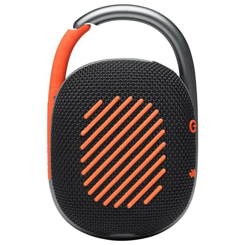 CAIXA DE SOM JBL CLIP 4 BLUETOOTH PRETA/LARANJA   