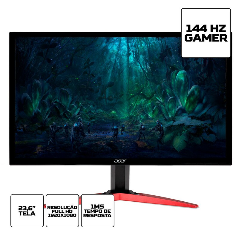 MONITOR GAMER ACER 23,6" LED FULL HD KG241Q PBIIP 