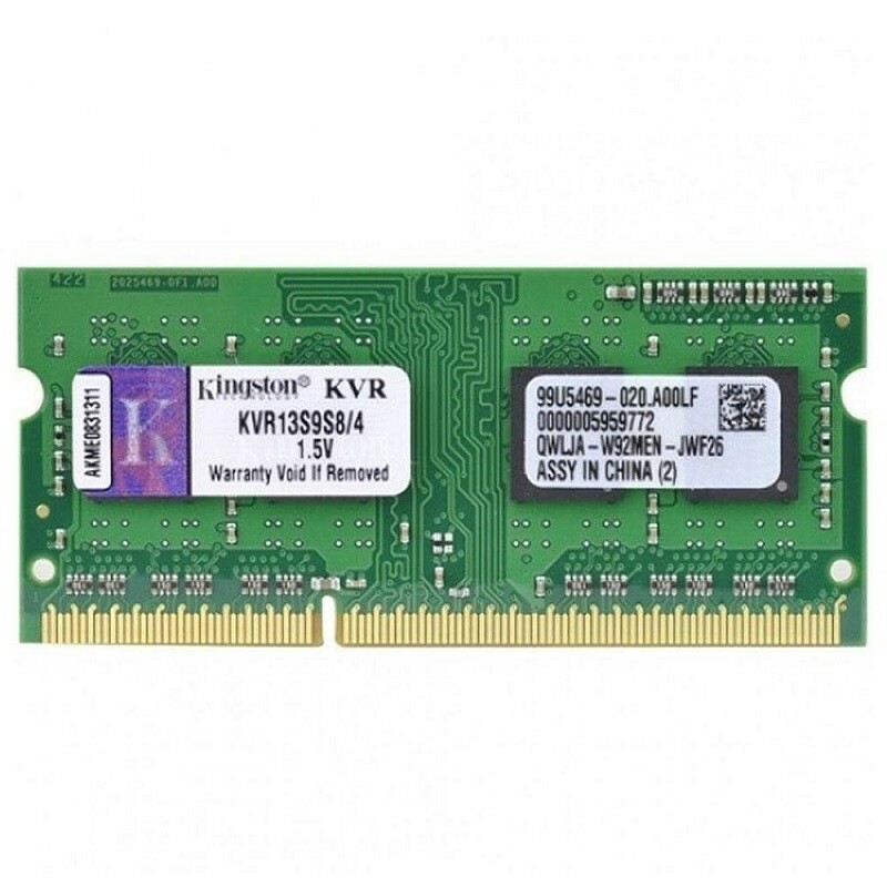 MEMORIA PARA NOTEBOOK 4GB DDR3/1333MHZ - PC3 10600 KINGSTON