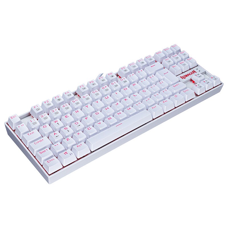 TECLADO REDRAGON GAMER KUMARA SWITCH AZ BRANCO    