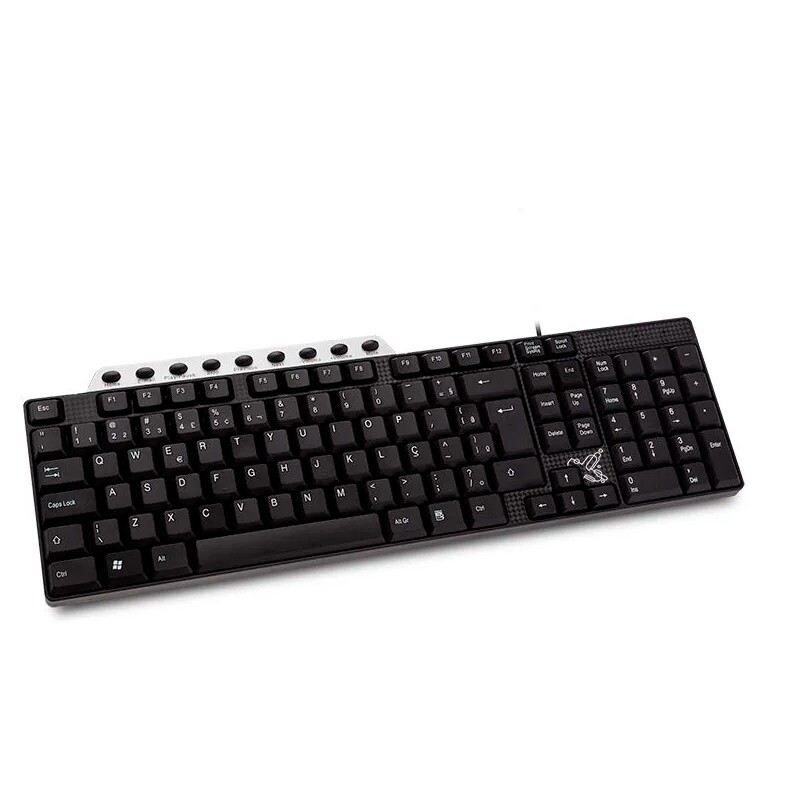 TECLADO MAXPRINT USB MULTIMIDIA 60805-4 PT/PRATA  