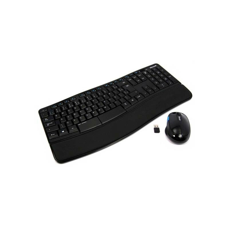TECLADO+M MICROSOFT USB S/FIO COMFORT SCUL PRETO  