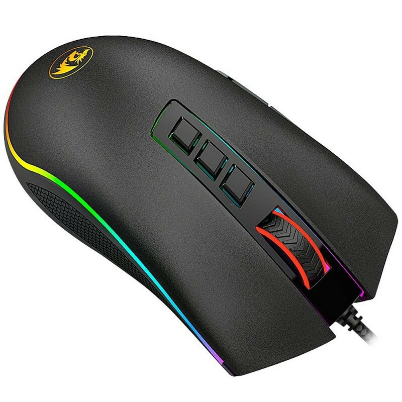 MOUSE REDRAGON GAMER KING COBRA LED M711-FPS PT   