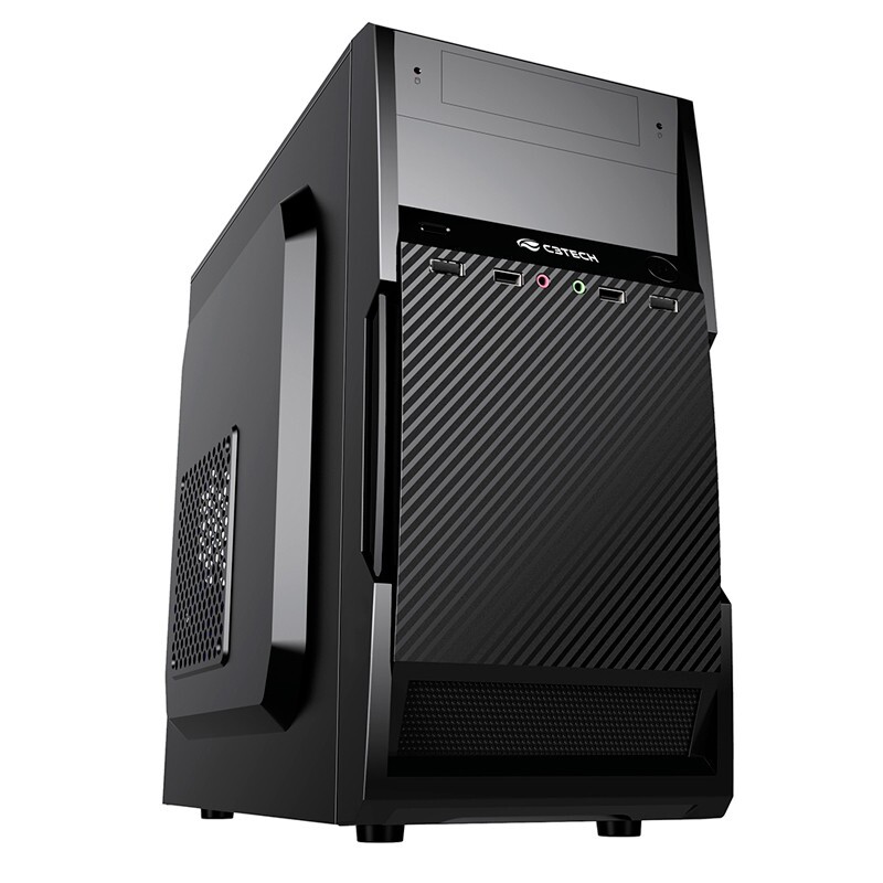 GABINETE C3TECH MICRO ATX MT-25V2BK C/FTE 200W    