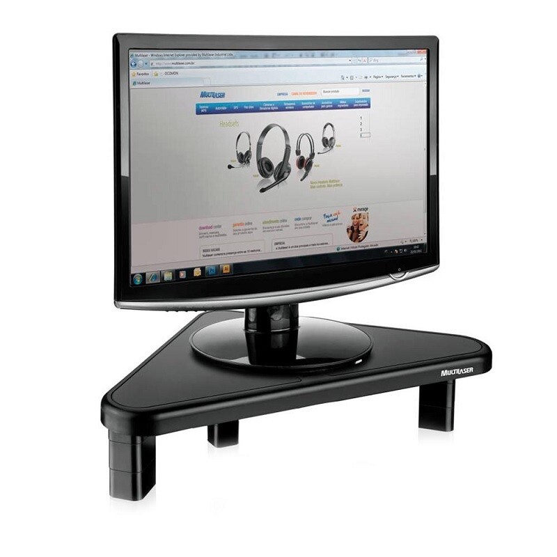 SUPORTE MULTILASER P/MONITOR "22" AC124 PRETO