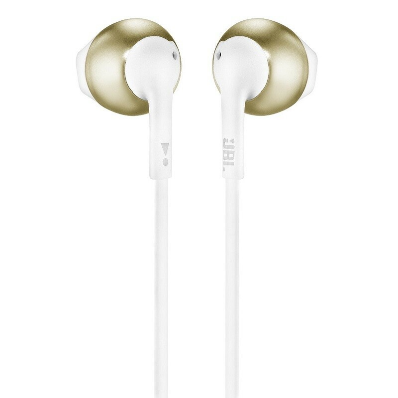 FONE JBL TUNE 205 BRANCO/DOURADO                  