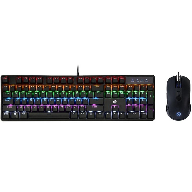 TECLADO + MOUSE HP GAMER USB C/FIO GM200 PRETO          