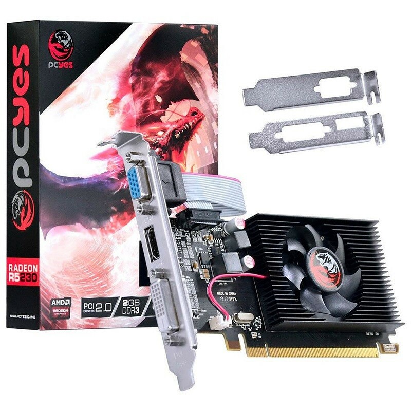 PLACA DE VIDEO PCI-EX PCYES AMD RADEON R5230 2GB DDR3