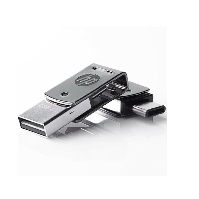 PEN DRIVE 128GB HP 3.1+TIPO C X5000M