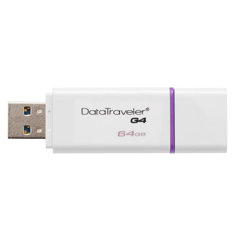 PEN DRIVE 64GB KINGSTON 3.0 ROXO DTIG4/64GB