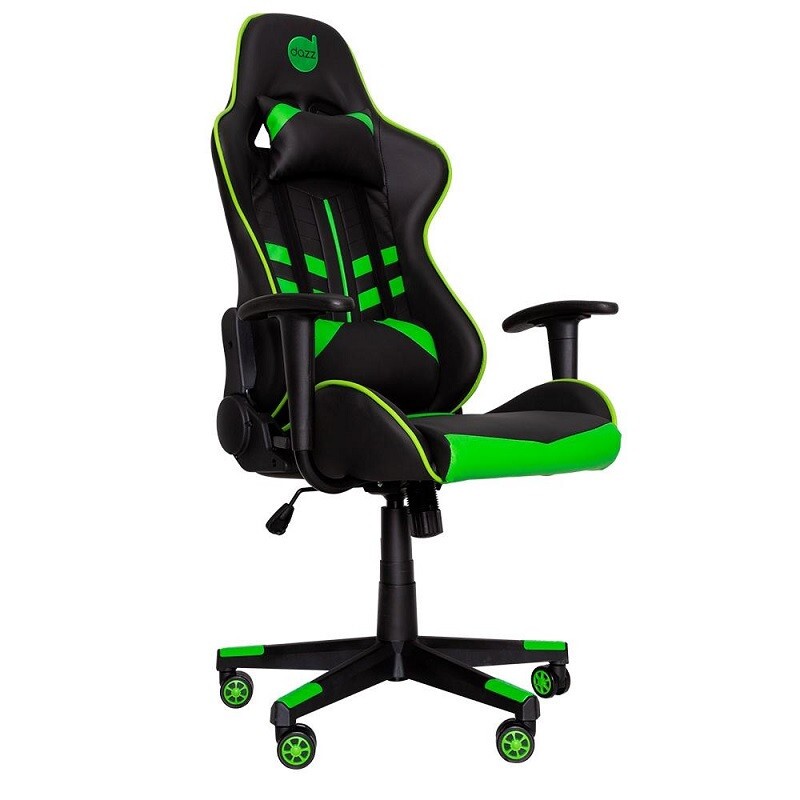 CADEIRA DAZZ GAMER PRIME-X 62000009 PT/VERDE      