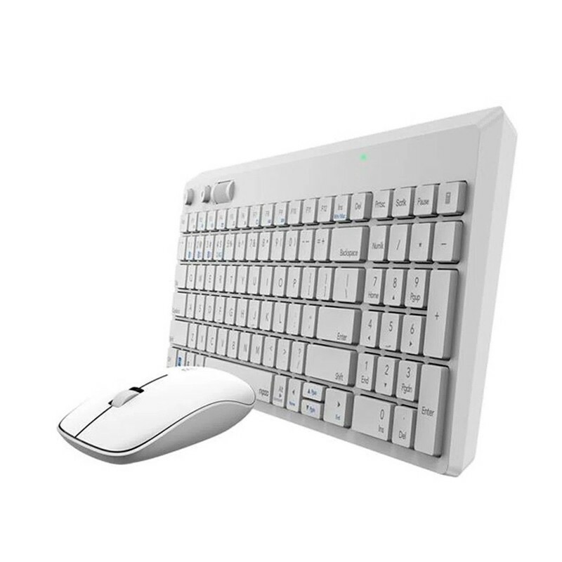 TECLADO+M.RAPOO USB S/FIO BT 8050T RA004 BRANCO