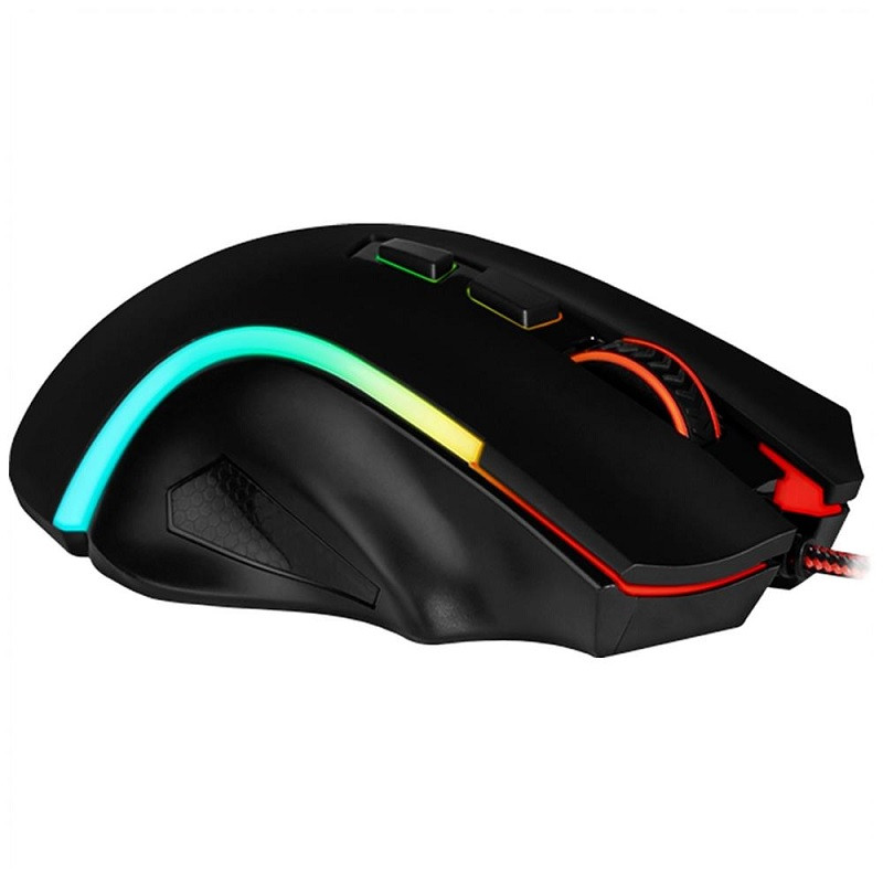 MOUSE REDRAGON GAMER GRIFFIN PT C/LED RGB M607    