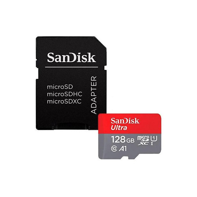 MEM.MICRO SD 128GB SANDISK ULTRA CL.10  80MB/S    