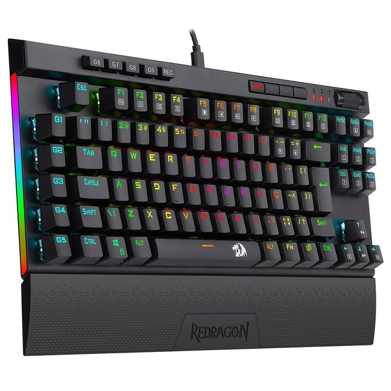 TECLADO REDRAGON GAMER MAGIC-WAND PRO RGB K587RGB-PRO PT/AZUL
