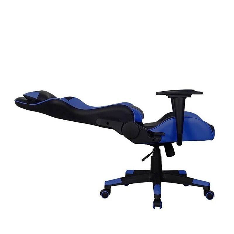 CADEIRA ELG GAMER SCORPION APOIO CERVICAL  PT/AZUL