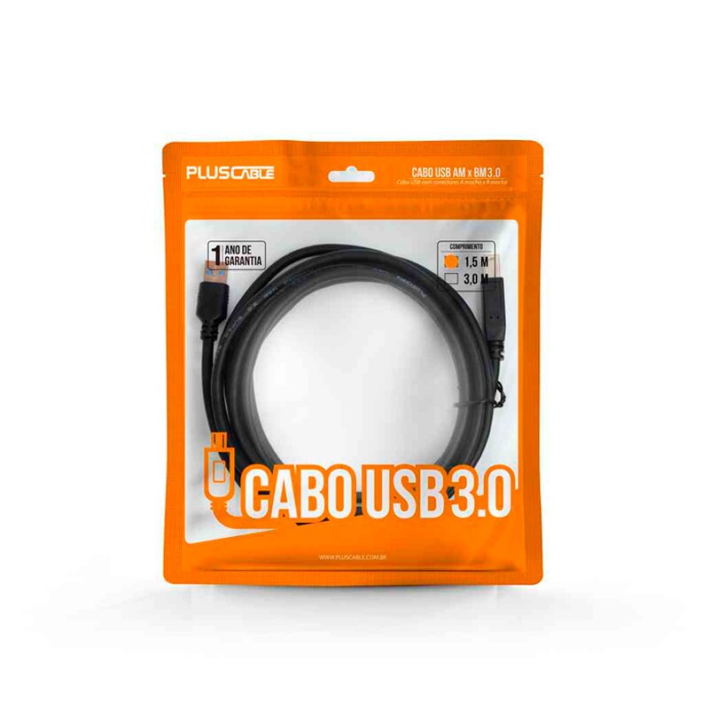 CABO PLUS CABLE EXT.P/USB 3.0 AM/X 1.5M USBAF3015 