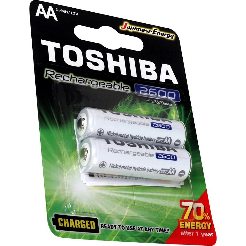 PILHA RECARREG.TOSHIBA AA 2600MAH TNH-6GAE BP-2C  