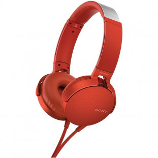 FONE SONY MDR-XB550AP C/MICROFONE VERMELHO        