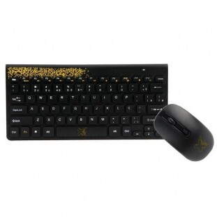 TECLADO+M MAXPRINT S/FIO FREESTYLE AM/PT 601354-2 