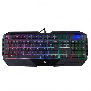 TECLADO HP GAMER K110 USB MEMBRANA LED PRETO      