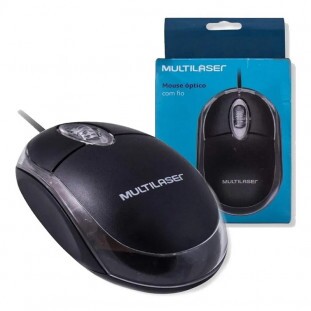 MOUSE MULTILASER USB C/FIO CLASSIC BOX MO179 PRETO