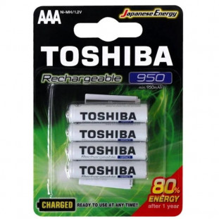 PILHA RECARR.TOSHIBA AAA 950MAH TNH3GAE(C/4 UNID. 