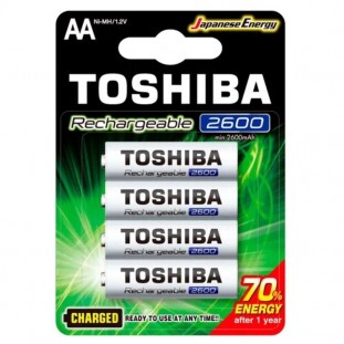 PILHA RECARR.TOSHIBA AA 2600MAH TNH6GAE(C/4 UNID. 