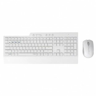 TECLADO+M RAPOO S/FIO BT+2.4GHZ 8200T RA006 BRANC 