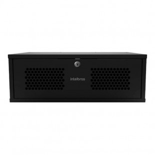 RACK MINI INTELBRAS 3U 370MM MRM337 MONTADO PT    