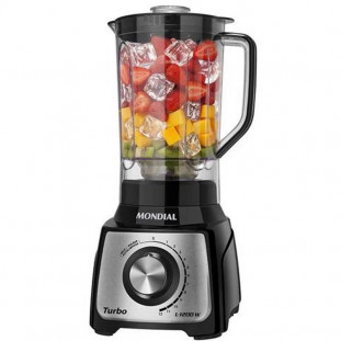 LIQUIDIFICADOR MONDIAL L-1200 BI 127V PRETO       