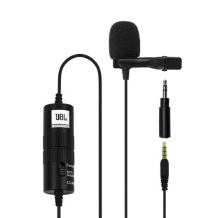 MICROFONE JBL CSLM20B DE LAPELA A BATERIA COM FIO AKG-JBLCSLM20B PRETO